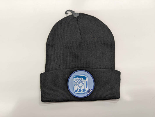 Beanie with removable patch